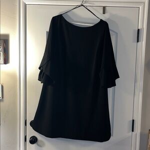 Vince Camuto Black Dress with Ruffle Detail